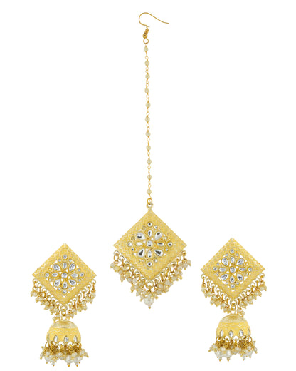 GOLDEN ALBERTA JHUMKI SET