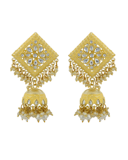GOLDEN ALBERTA JHUMKI SET