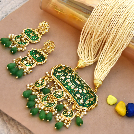 GREEN AARTI SET