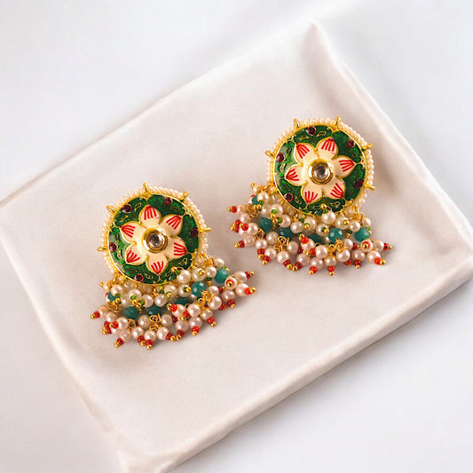 Green Carla Earring