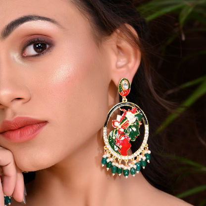 GREEN PARIDHI DANGLER