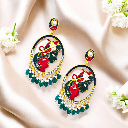 GREEN PARIDHI DANGLER