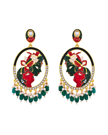 GREEN PARIDHI DANGLER