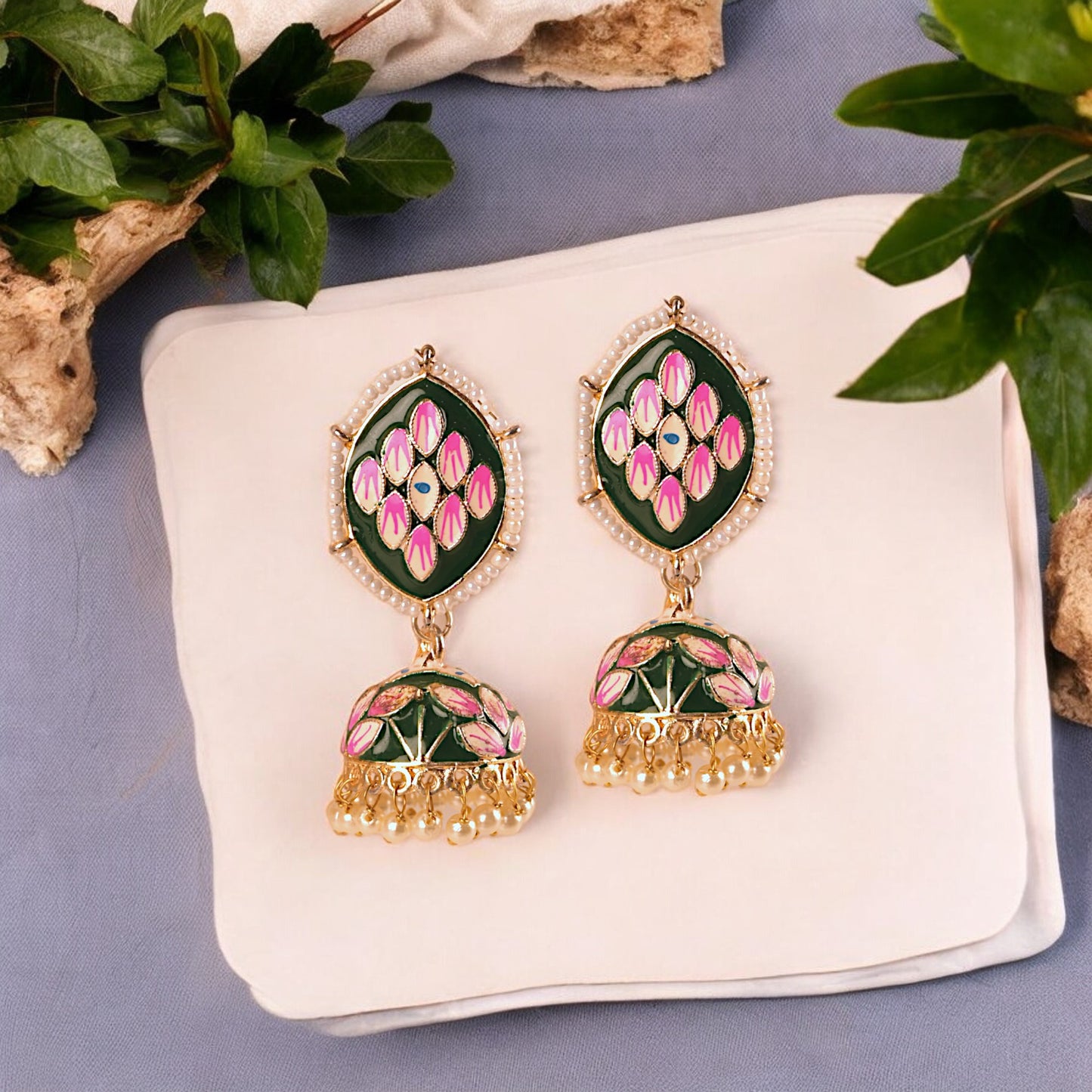 Green Fiona Jhumki