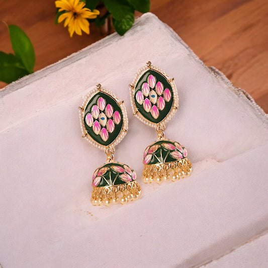 Green Fiona Jhumki