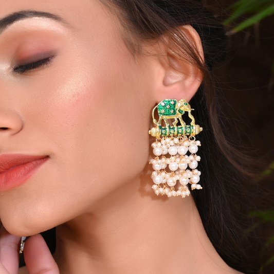 GREEN REVATI EARRING