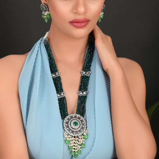 GREEN ARINA NECKLACE SET