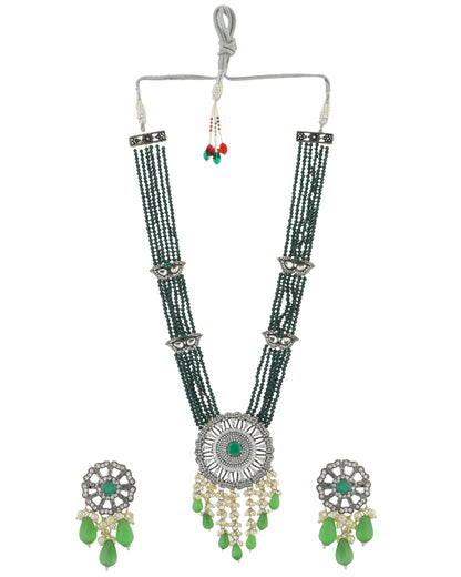 GREEN ARINA NECKLACE SET