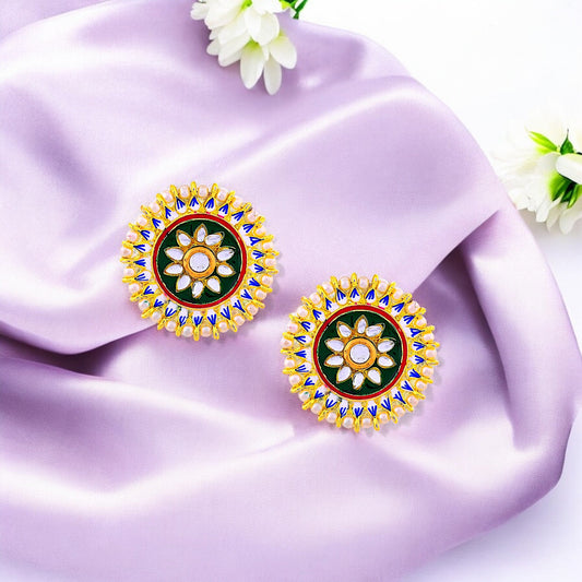 GREEN REBECCA STUDS