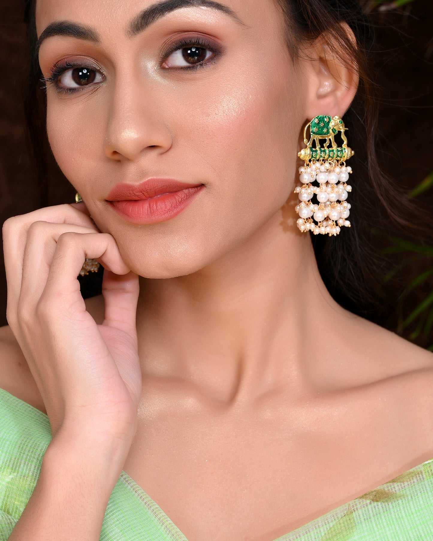 GREEN REVATI EARRING