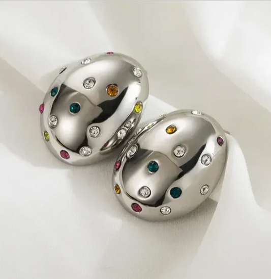 DAZZLING 18K GOLD PLATED STUD
