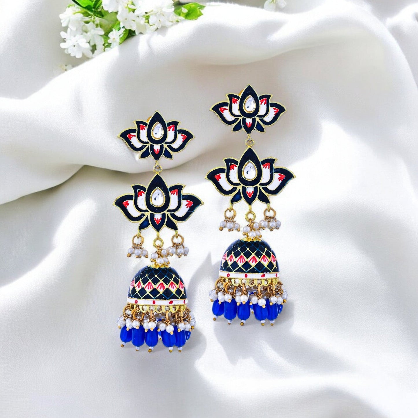 INDIGO PURYA JHUMKI