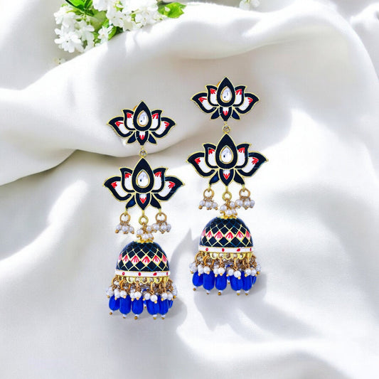 INDIGO PURYA JHUMKI