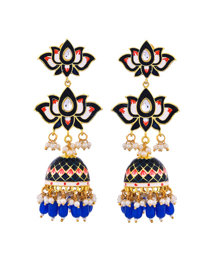 INDIGO PURYA JHUMKI