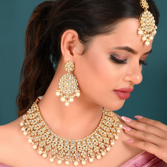GOLDEN KUNDAN SUHANI FULL SET