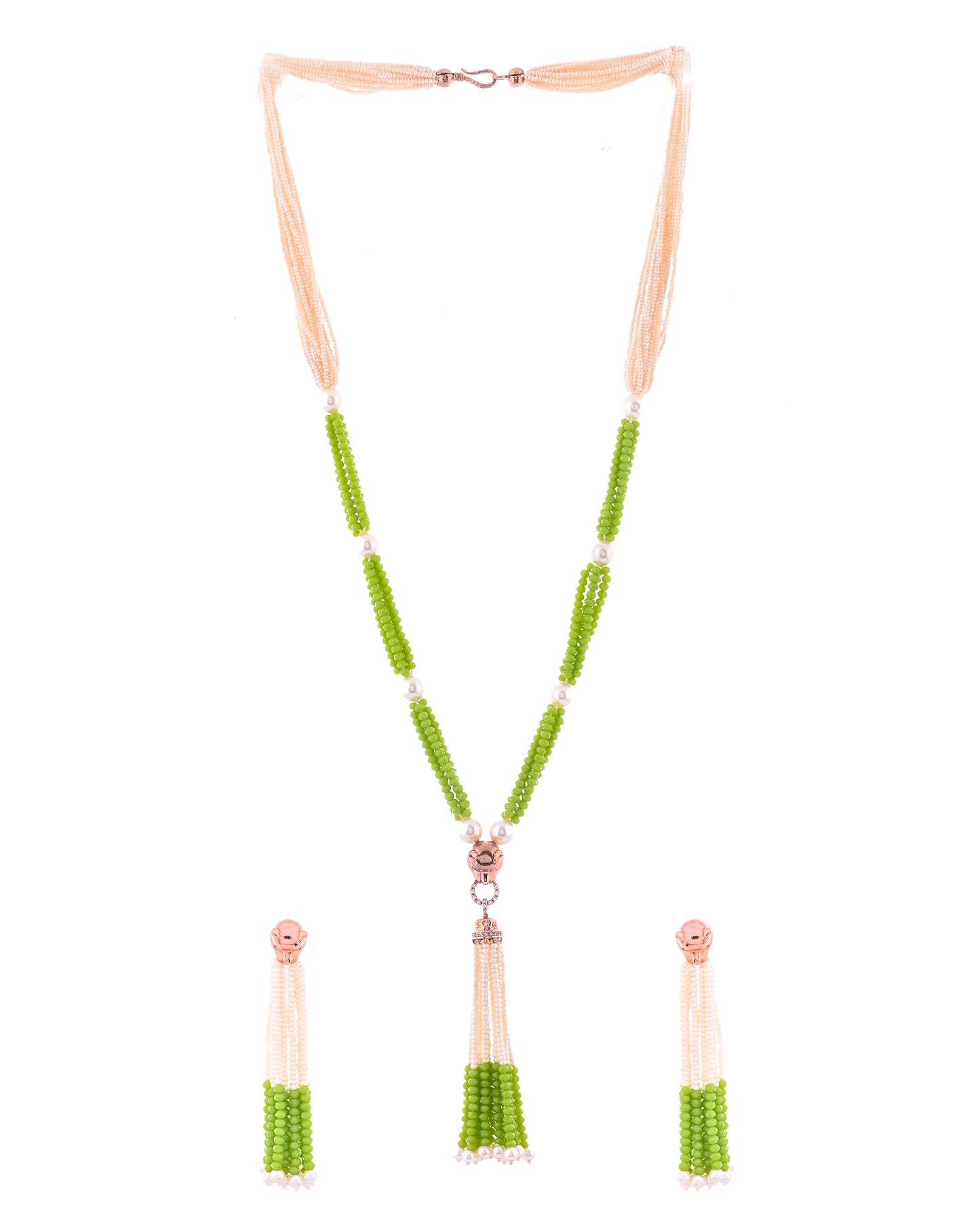 LIME ROSEGOLD VERA NECKLACE