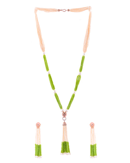 LIME ROSEGOLD VERA NECKLACE
