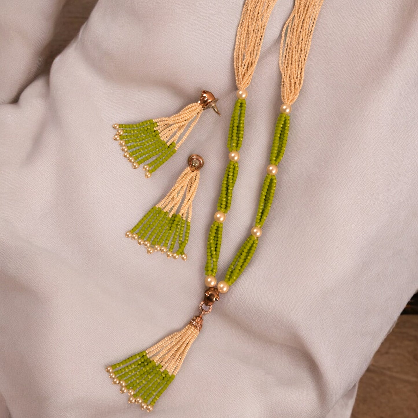 LIME ROSEGOLD VERA NECKLACE