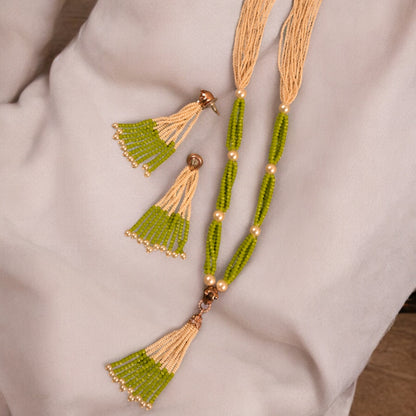 LIME ROSEGOLD VERA NECKLACE