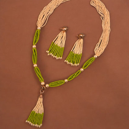 LIME ROSEGOLD VERA NECKLACE
