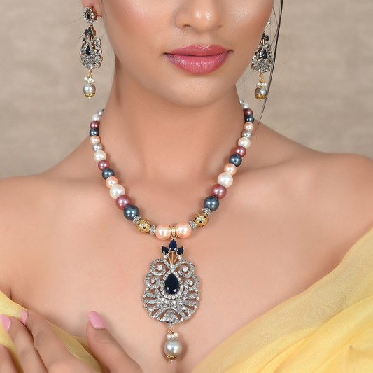 MULTI 1 AD PEARL UMA NECKLACE SET
