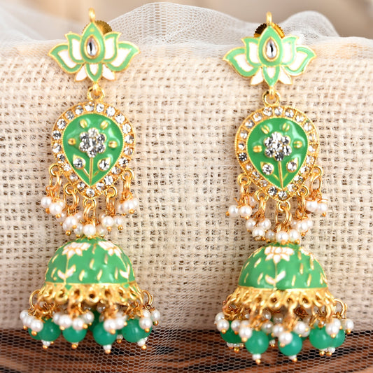 MINT PULASTI JHUMKI