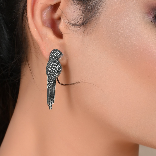 OXIDIZED LUCIA STUD