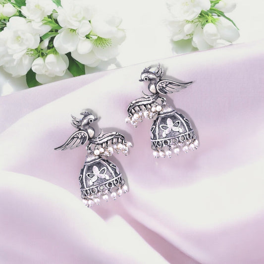 OXIDIZED MALAVIKA EARRING