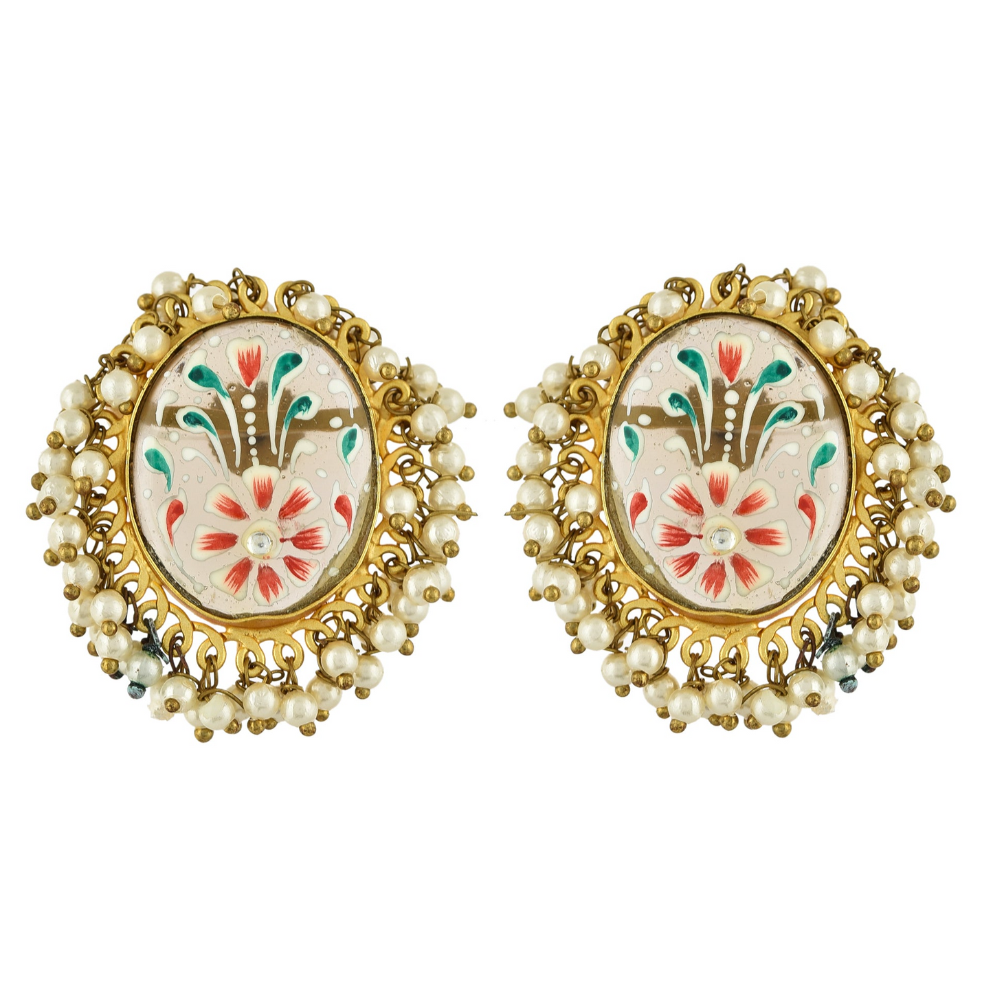 PEACH LENA STUDS
