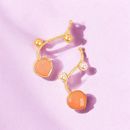 PEACHPUFF KRISTA EARRING