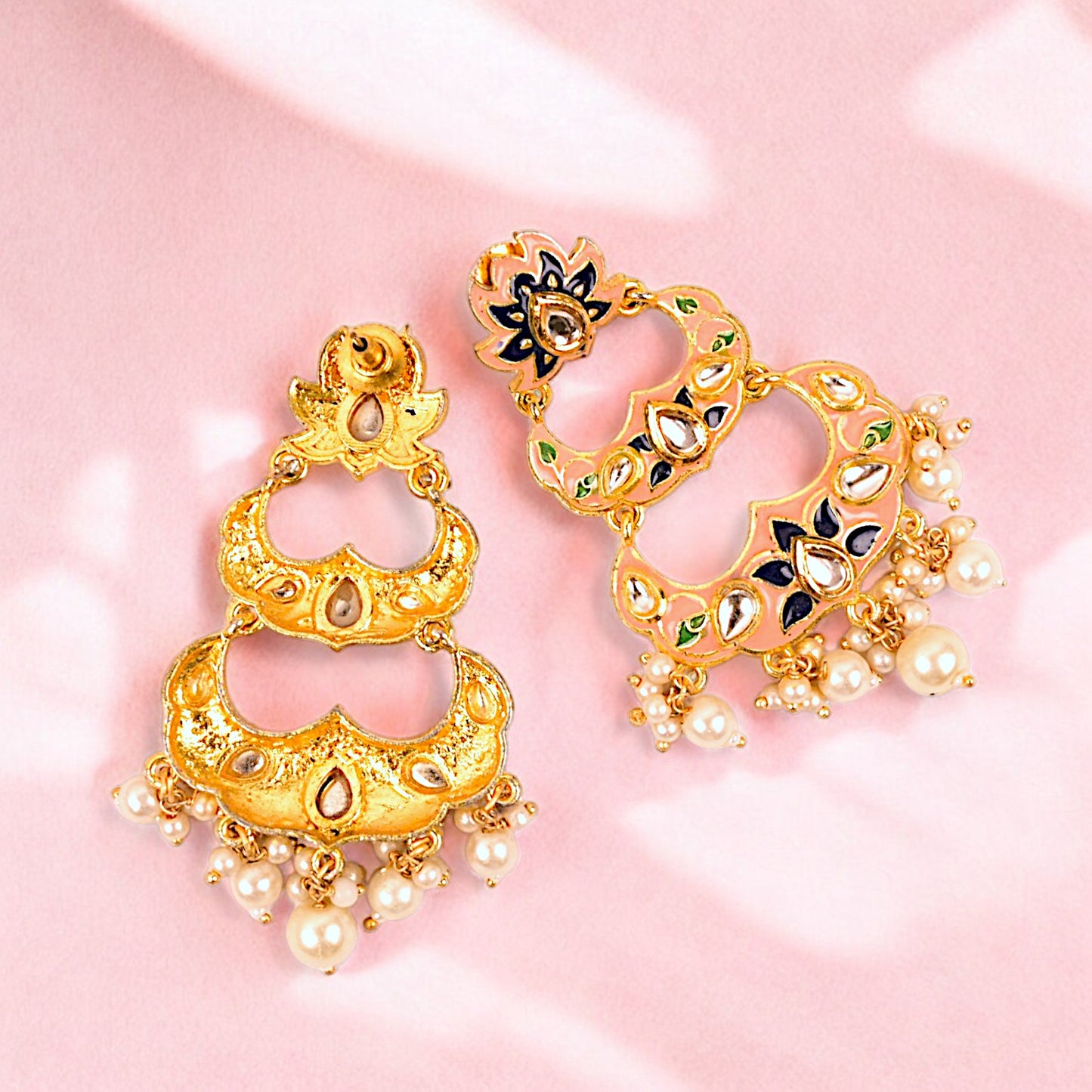 PEACH DEVANSHI EARRINGS