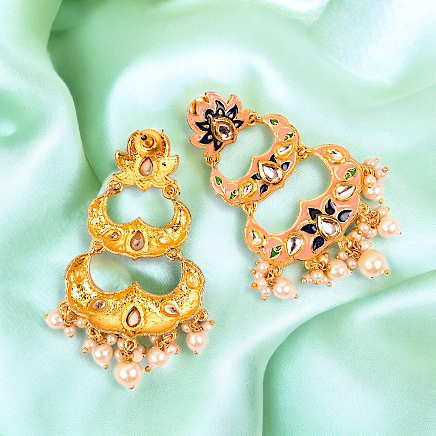 PEACH DEVANSHI EARRINGS