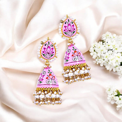 PINK RIDDHI JHUMKI