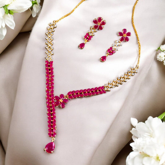 PINK  AAKRUTI SET