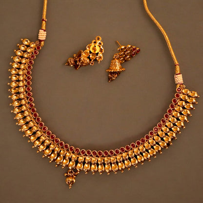 PINK GOLDEN JAIME NECKLACE SET