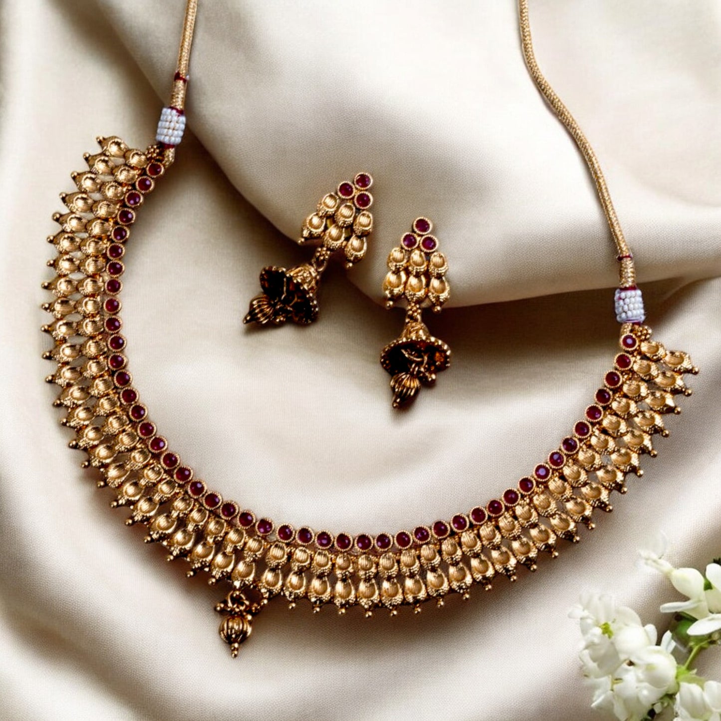 PINK GOLDEN JAIME NECKLACE SET