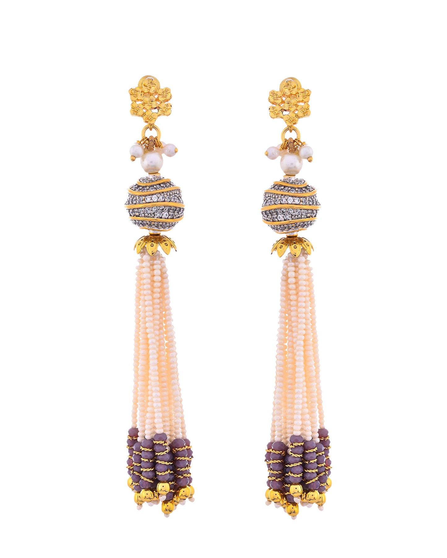 PURPLE PEARL VENETIA NECKLACE SET