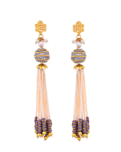 PURPLE PEARL VENETIA NECKLACE SET