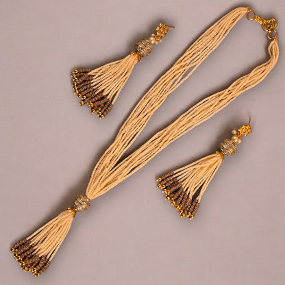 PURPLE PEARL VENETIA NECKLACE SET