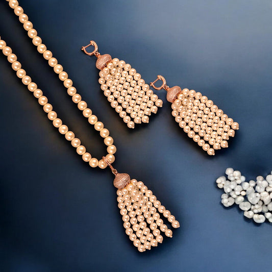 ROSEGOLD PEARL VANESSA NECKLACE
