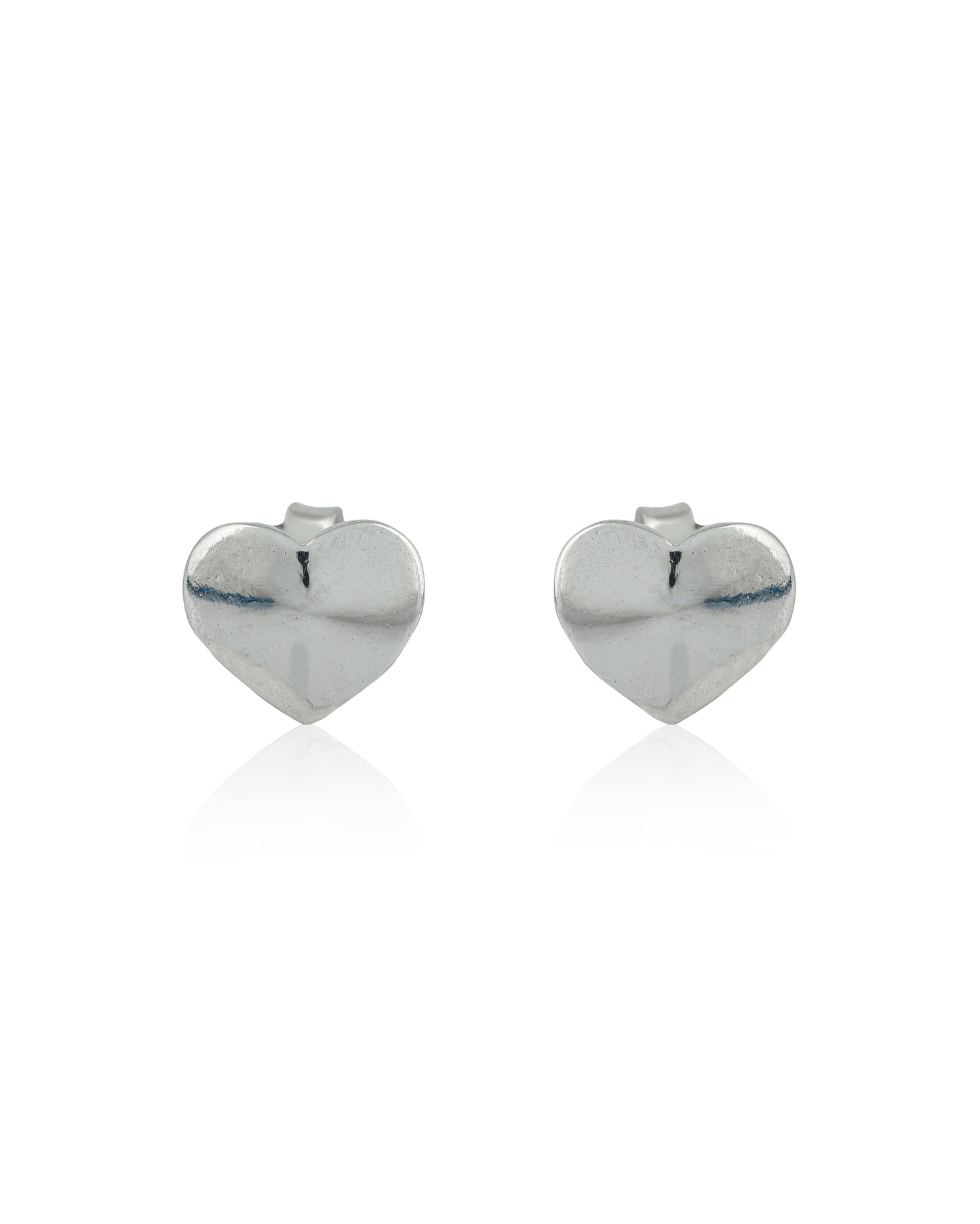 SILVER BLOOMED HEART EARRINGS