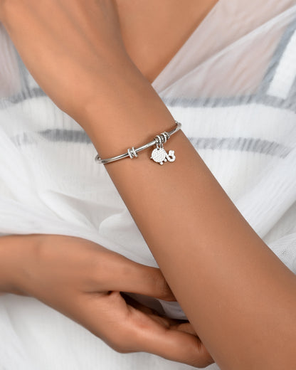 SILVER MU DIAMOND BRACELET