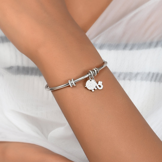 SILVER MU DIAMOND BRACELET