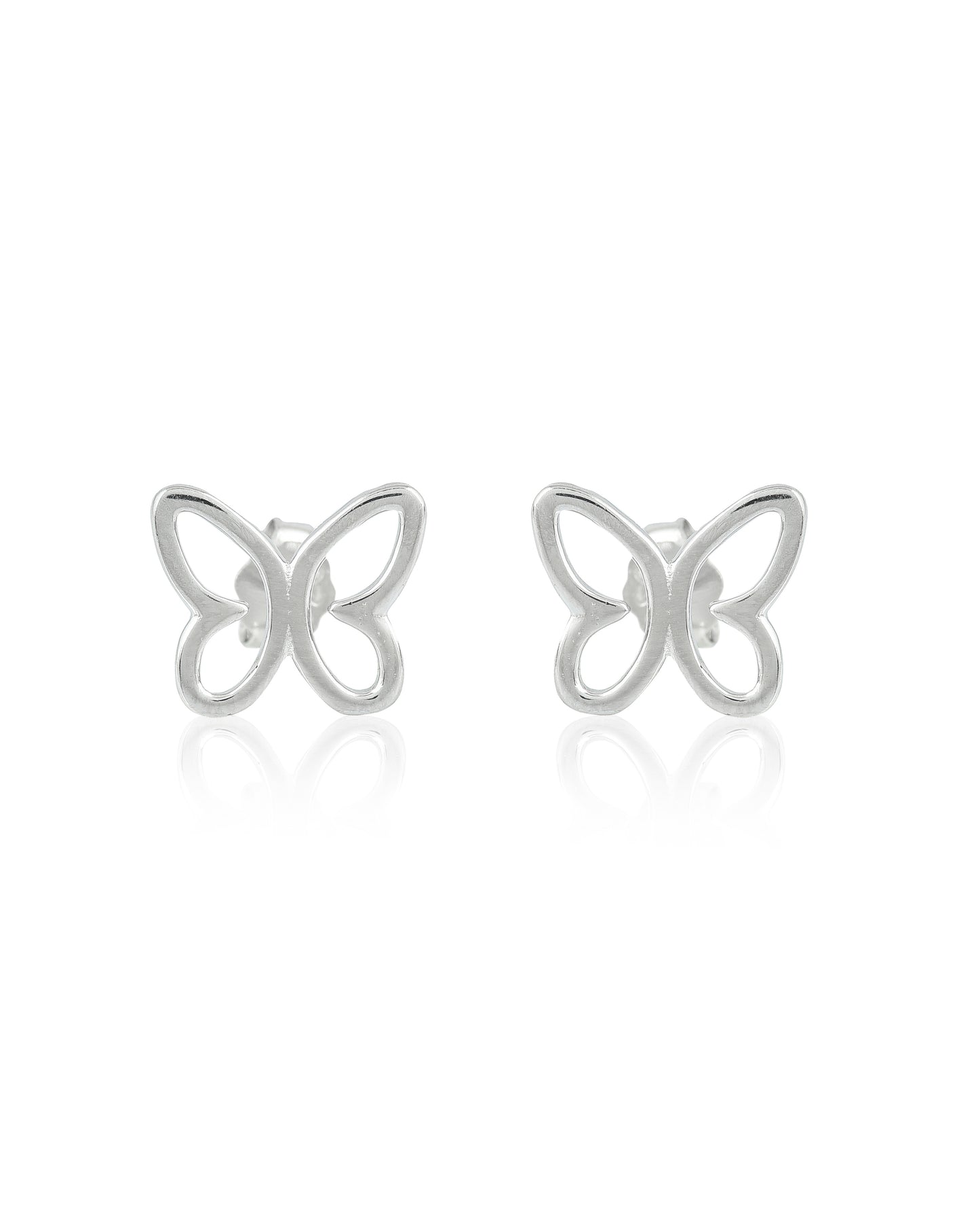 SILVER PEACE BUTTERFLY EARRINGS