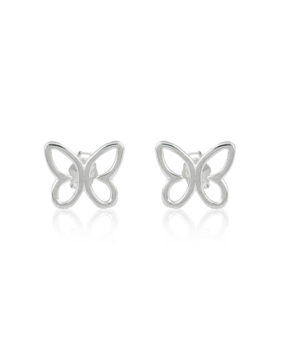 SILVER PEACE BUTTERFLY EARRINGS