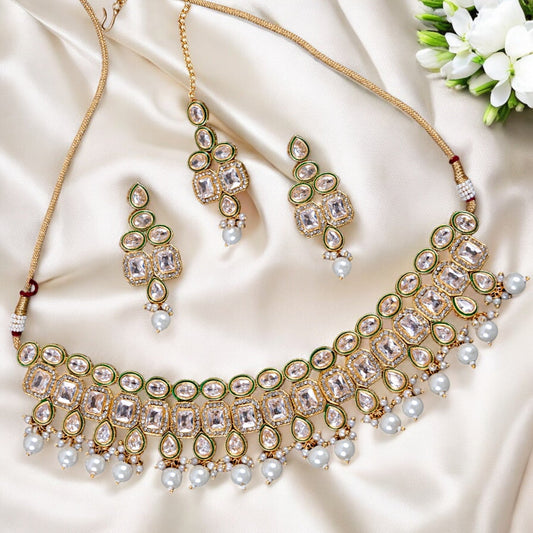 SNOW KUNDAN JANEY FULL SET