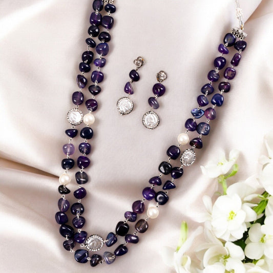 VOILET KYLIE STATEMENT NECKLACE