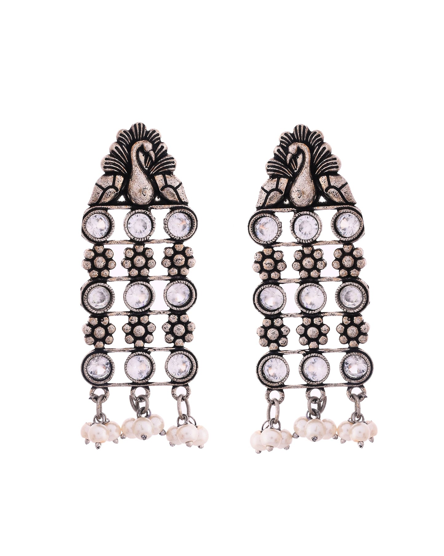 WHITE MARTA EARRING