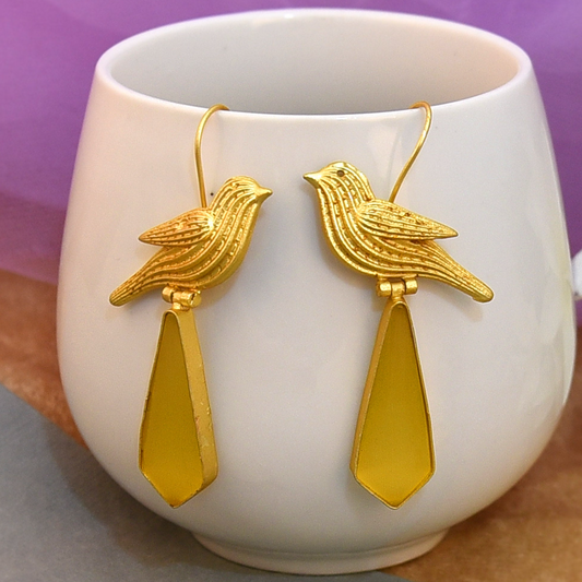YELLOW LARA EARRING